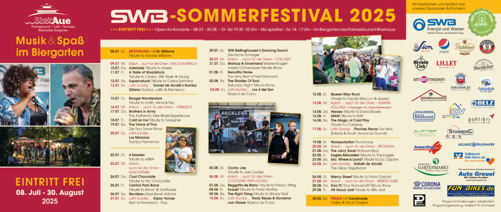 Swb Sommerfestival Rheinaue 2025 Programm